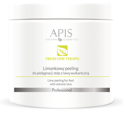 APIS Fresh Lime terApis - Limonkowy peeling do stóp z lawą wulkaniczną 500g