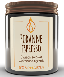 Bosphaera świeca sojowa PORANNE ESPRESSO 190g