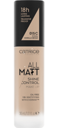 Catrice All Matt Shine Control Podkład matujący 015C Cool Vanilla Beige 30  ml