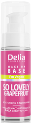 Delia Make Up Base I'm Vegan So Lovely Grapefruit nawilżająco odżywcza baza grejpfrutowa 30ml