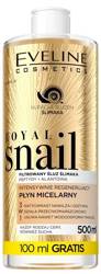 Eveline Cosmetics Royal Snail Intensywnie regenerujący płyn micelarny 3w1 500ml