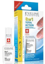 Eveline Nail Therapy 8w1 Total Action Skoncentrowana odżywka do paznokci