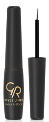 Golden Rose M-ESL Style Liner - Płynny eyeliner Black&Black