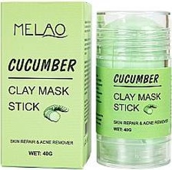 MELAO Cucumber Clay Mask Stick Maseczka do twarzy w sztyfcie oczyszczająco detoksykująca 40g
