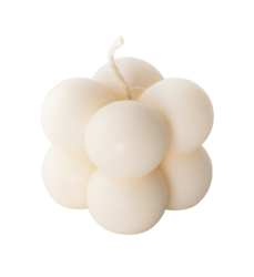 Mohani Bubble Naturalna świeca z wosku rzepakowego biała mała 35g