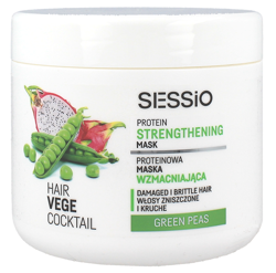 SESSIO Hair Vege Coctail Proteinowa maska wzmacniająca  450g