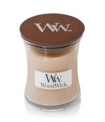 WoodWick świeca mała White Honey 85g