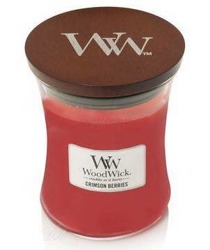 WoodWick świeca średnia Crimson Berries 275g