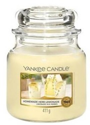 Yankee Candle Świeca zapachowa Słoik średni Homemade Herb Lemonade 411g