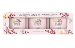 Yankee Candle Zestaw mini świec zapachowych Pink Cherry&Vanilla 3x37g