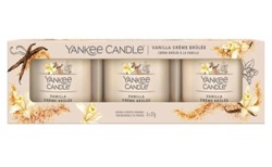 Yankee Candle Zestaw mini świec zapachowych Vanilla Creme Brulee 3x 37g