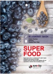 eyeNlip Beauty SuperFood Blueberry Maska w płachcie o działaniu odżywiającym, wygładzającym i przywracającym witalność 23ml