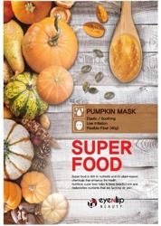 eyeNlip Beauty SuperFood Pumpkin Maska w płachcie o działaniu uelastyczniającym, łagodzącym i rozświetlającym 23ml