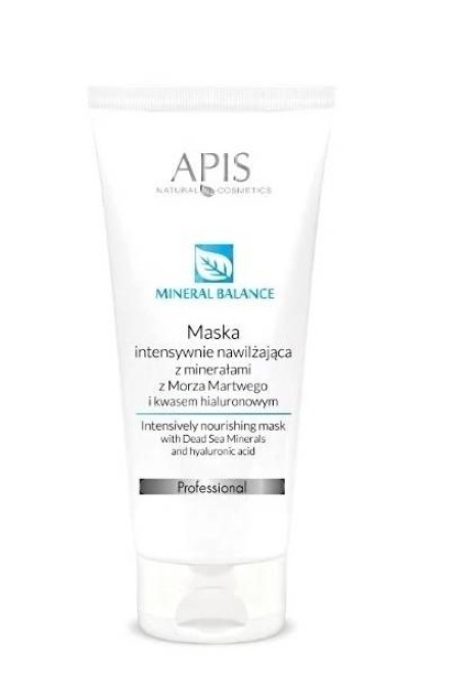 APIS Professional -Mineral Balance Maska intensywnie nawilżająca z minerałami z Morza Martwego i kwasem hialuronowym 200 ml