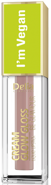 Delia Cream Glow Gloss Be Glamour I'm Vegan wegański błyszczyk do ust 103 Peach Essence 5ml