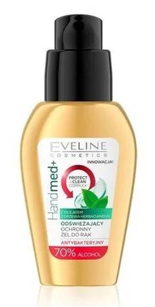 Eveline Cosmetics Handmed+ Odświeżający ochronny żel antybakteryjny do rąk z olejkiem z drzewa herbacianego 37ml