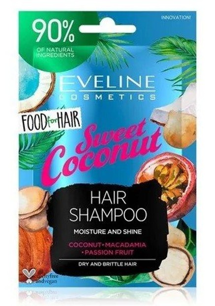 Eveline Food for Hair szampon do włosów Sweet Coconut 20ml