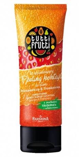 Farmona TuttiFrutti Peeling koktajl do dłoni Pomarańcza&Truskawka 75g