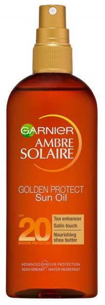 Garnier Ambre Solaire UV SPF20 Golden Protect Oil Olejek ochronny do opalania 150ml