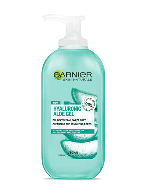 Garnier Hyaluronic Aloe Gel Oczyszczający żel do mycia twarzy 200ml