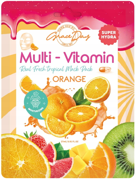 Grace Day Multi-Vitamin Orange Mask maska w płachcie Pomarańcza 27ml