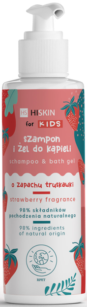 HISKIN for KIDS Szampon i żel do kąpieli Truskawka 280ml