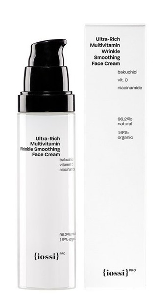 Iossi PRO Ultra-Rich Multivitamin Wrinkle Smoothing Face Cream Odżywczy krem do twarzy z bakuchiolem 50ml