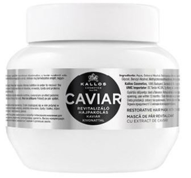Kallos Anti-Aging Hair Mask With Caviar Ekstrakt Maska do włosów z ekstraktem z kawioru 275ml