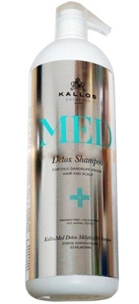 Kallos MED Detox - Głęboko oczyszczający szampon do włosów 1000 ml