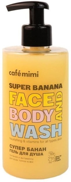 Le Cafe Mimi SUPER BANANA Żel do mycia twarzy i ciała 450ml