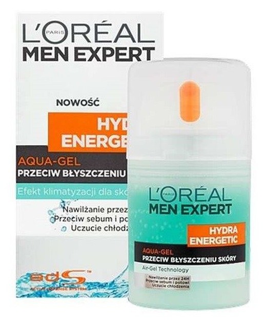 Loreal Men Expert Hydra Energetic Aqua-Gel przeciw błyszczeniu skóry 50ml