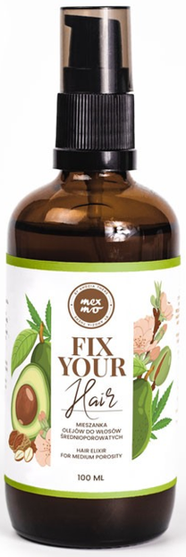 MEXMO Fix Your Hair Olej z witaminą E do włosów średnioporowatych 100ml