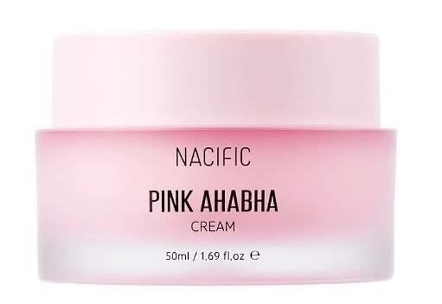 NACIFIC Pink AhaBha Cream Nawilżający krem do twarzy z kwasami owocowymi 50ml