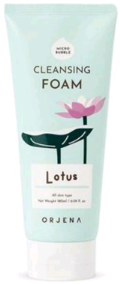 ORJENA Cleansing Foam Lotus Oczyszczająca pianka do mycia twarzy z lotosem 180ml