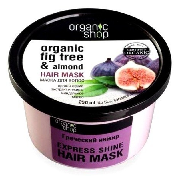 Organic Shop - Maska do włosów Grecka Figa i Olej Migdałowy 250 ml