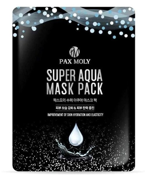 PAX MOLY Super Aqua Mask Pack Nawilżająco-uelastyczniająca maska w płachcie z wodą morską i adenozyną 25ml
