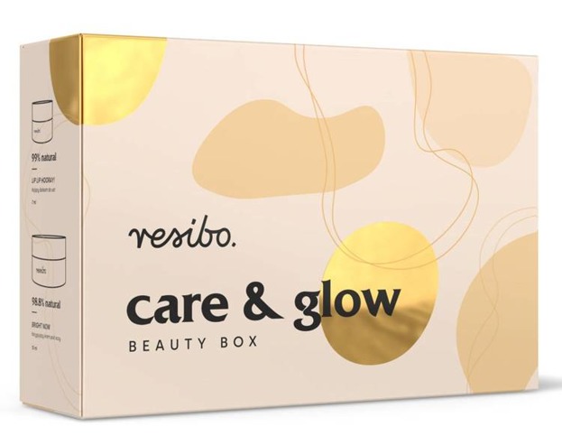 Resibo Beauty Box Care&Glow Zestaw prezentowy Bright Now krem pod oczy 15ml + Lip Lip Hooray balsam do ust 7ml  KRÓTKI TERMIN Outlet