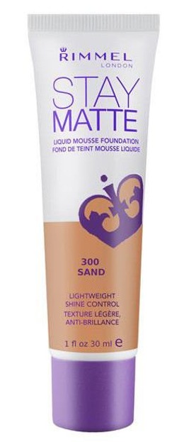 Rimmel Stay Matte Liquid Mousse Foundation - Podkład matujący do twarzy 300 Sand, 30 ml