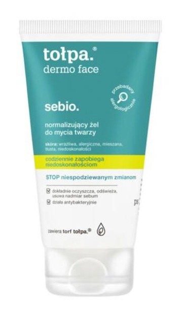 Tołpa Dermo Face Sebio - Normalizujący żel do mycia twarzy, 150 ml