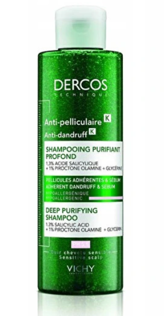 VICHY DERCOS K Anti-Dandruff Peelingujący szampon przeciwłupieżowy 200ml