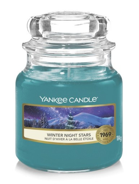 Yankee Candle Świeca zapachowa Słoik mały Winter Night Stars 104g